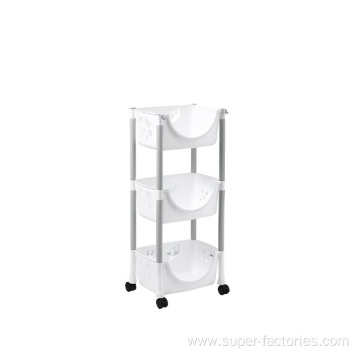 Plastic 3 Layers Removable Storage Shelf